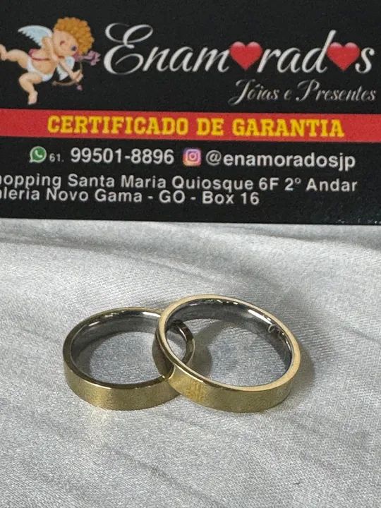 Par de Alianças de moeda antiga