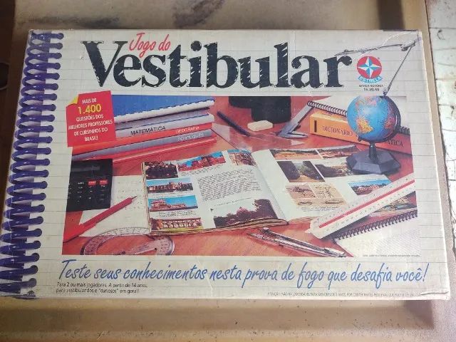 Jogo do Vestibular da Estrela Anos 90 Tabuleiro Completo