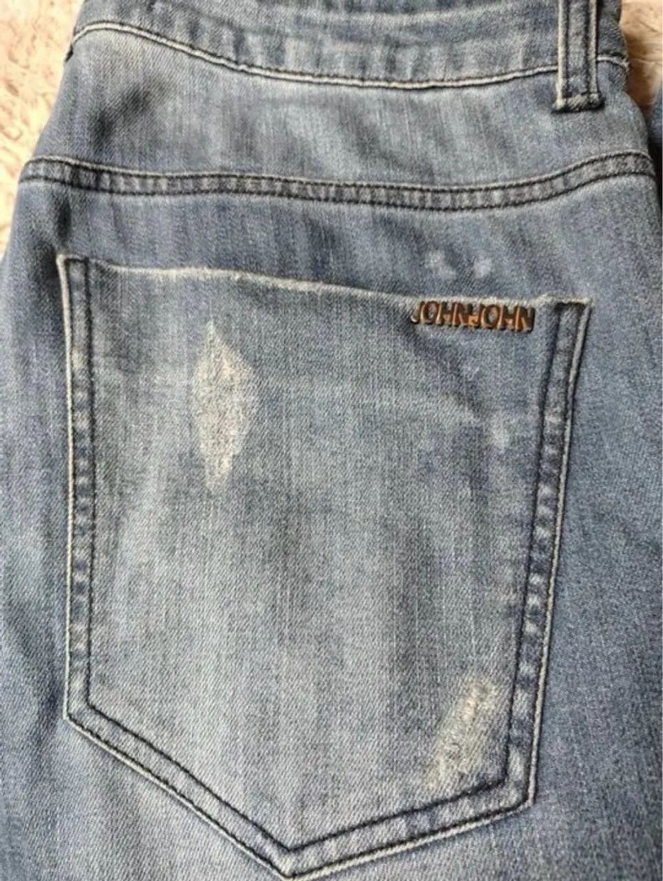 Calça Jeans Jhon Jhon Azul despojada  - Foto 4