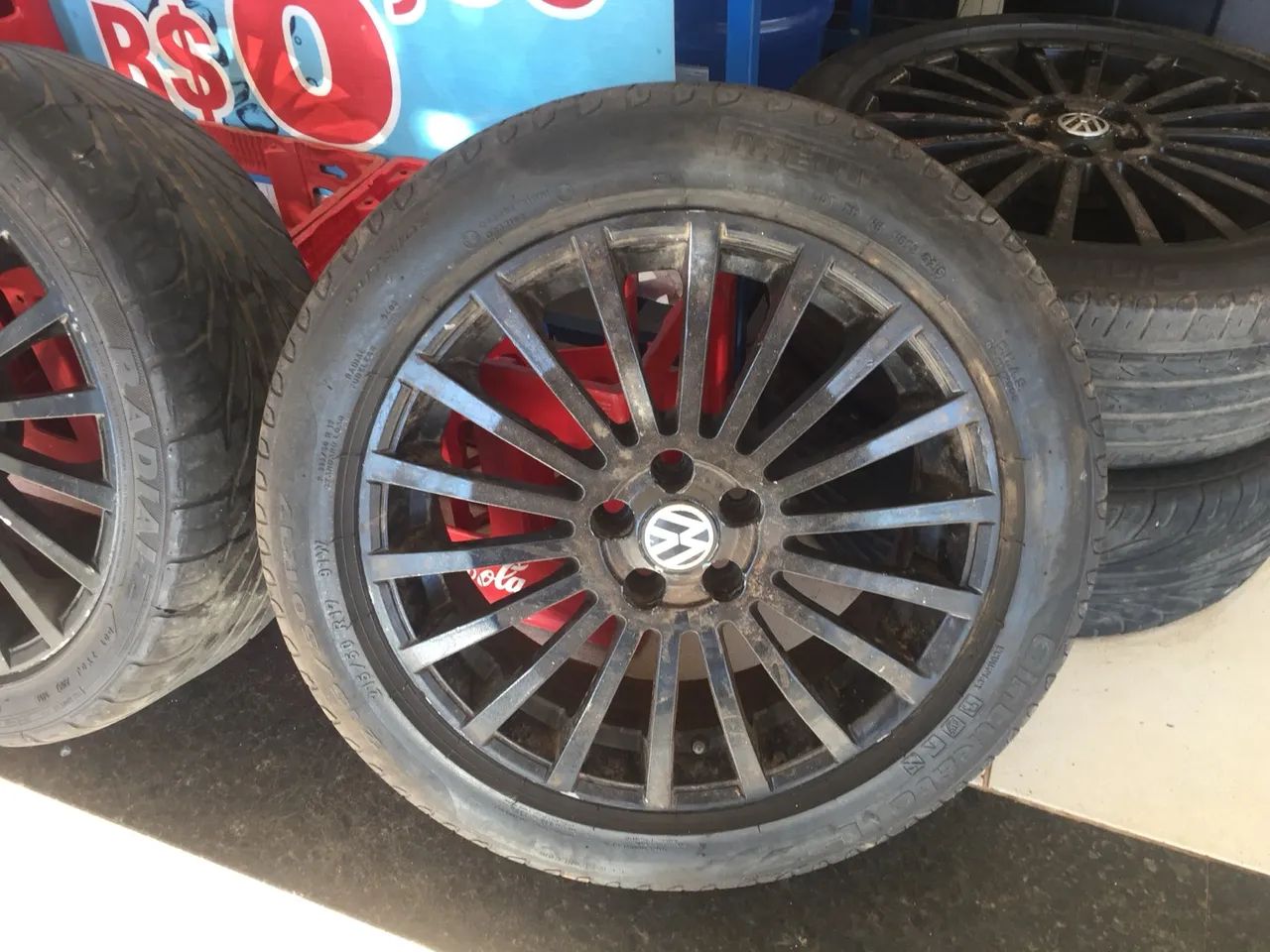 Rodas aro 17? com 5 furos e pneus  - Foto 4
