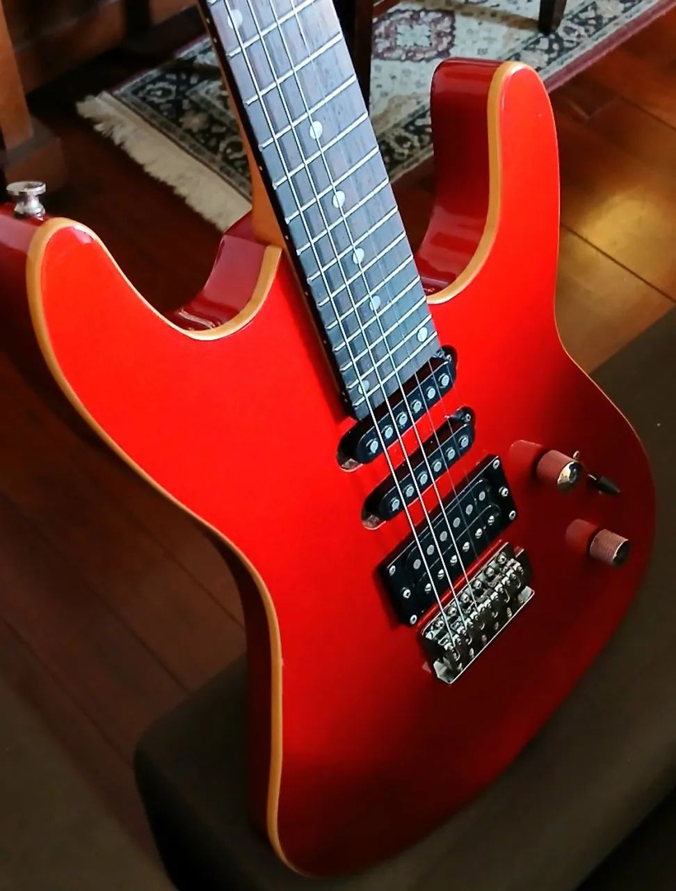 Guitarra Superstrato TAGIMA Memphis MG230 Vermelha Escala Longa - Foto 4