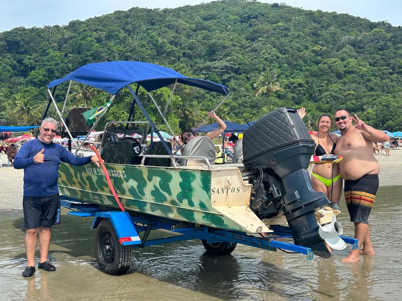 Barco alumínio pesca e passeio  - Foto 11