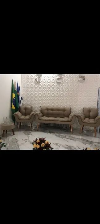 Conjunto de namoradeira Azul Marinho - 2 peças - Foto 2