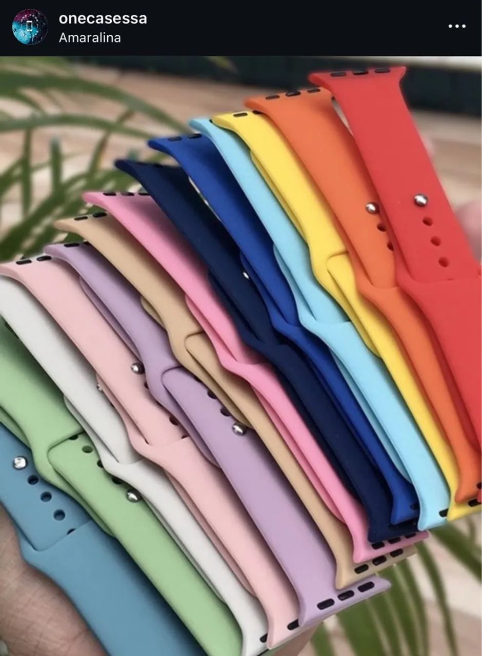 Pulseiras de Silicone para Apple Watch - Diversas Cores - Foto 2