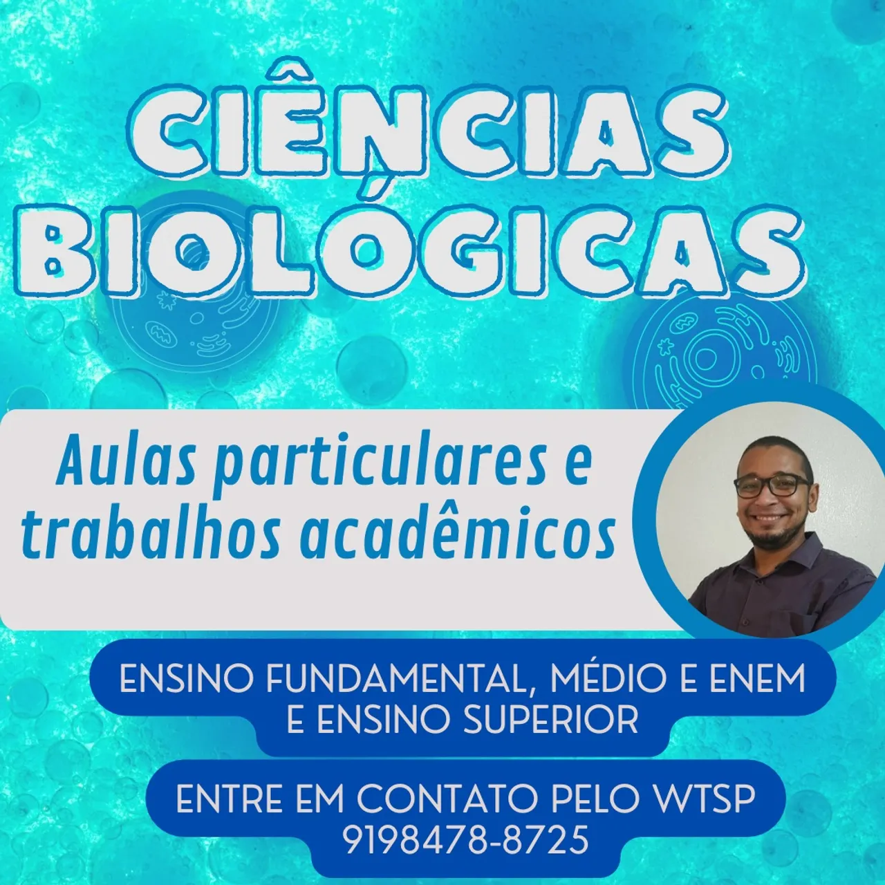 AULAS PARTICULARES CIÊNCIAS  BIOLÓGICAS 