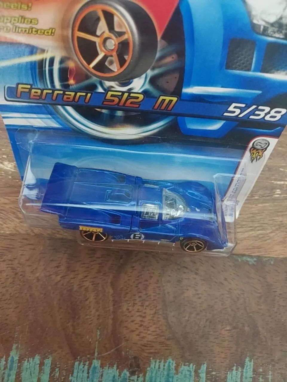 Hot Wheels Mainline Ferrari 512 M Azul - Foto 3