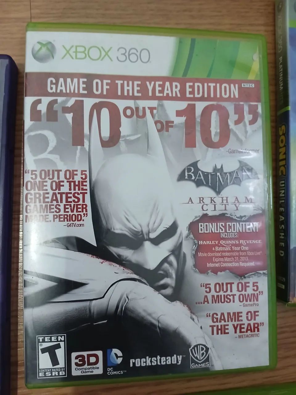 Jogos Xbox 360 - Kinect Sports, Batman, Sonic e Kinect Adventures! - Foto 3