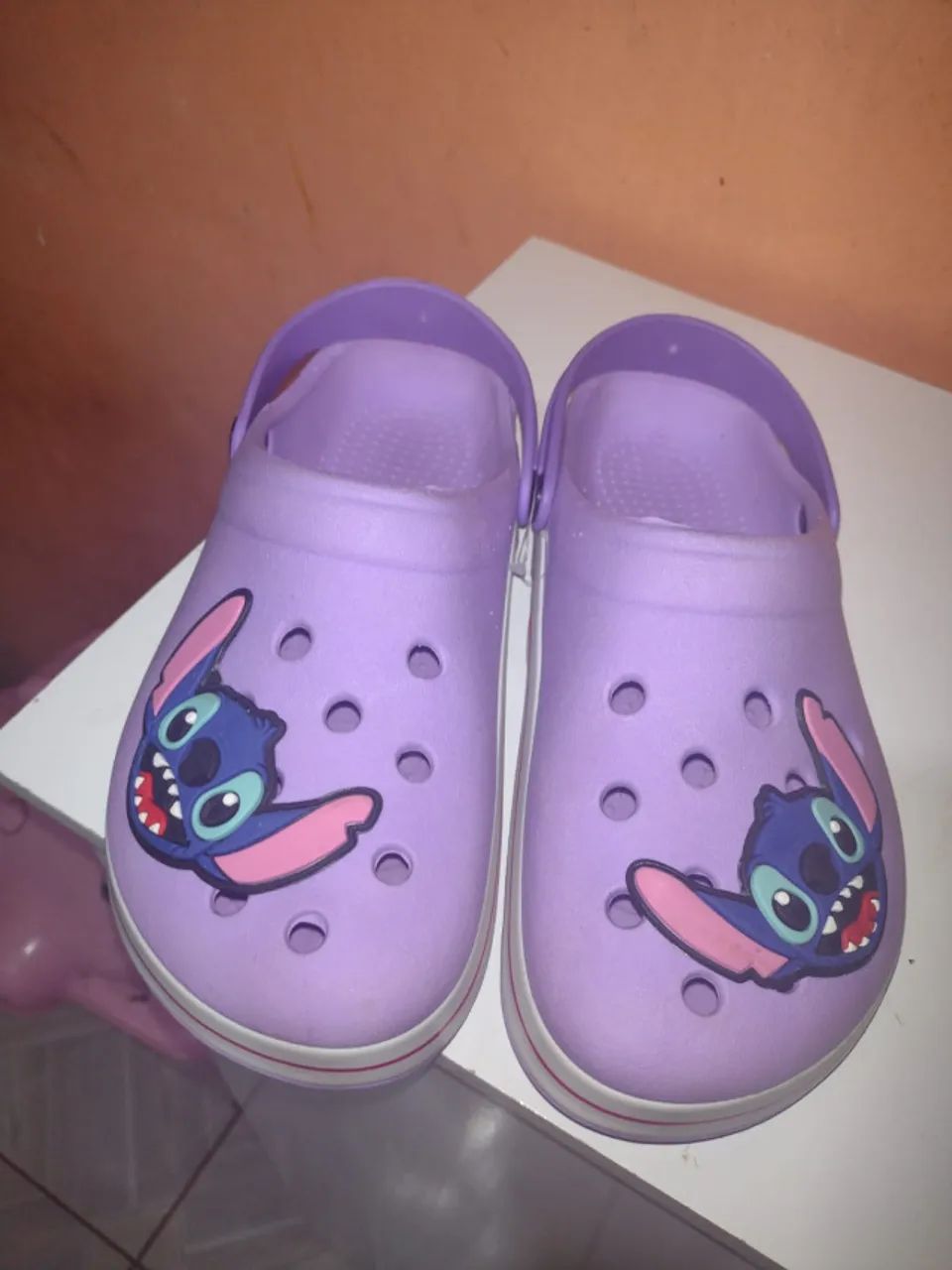 Sandália Babuche Stitch, tamanho 37, nova, lilás  - Foto 3