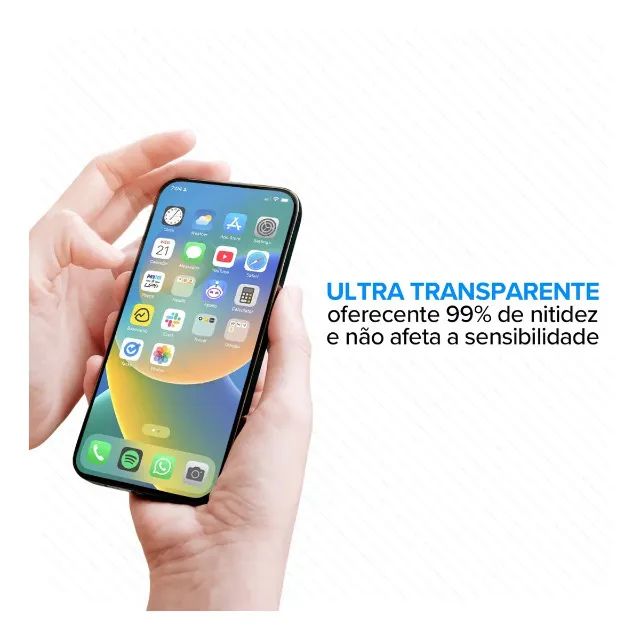 Película para iPhone 11 e XR Vidro Temperado + Brinde Película da Câmera - Foto 3