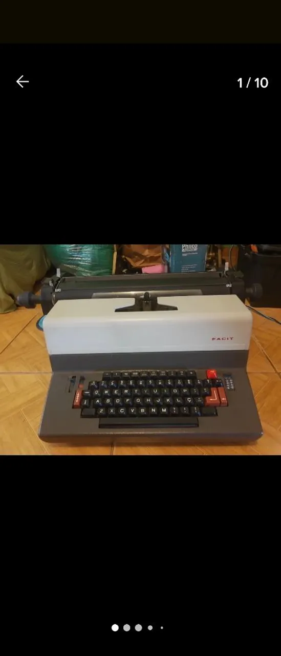 Máquina de escrever antiga Facit JS12 ( NO ESTADO )