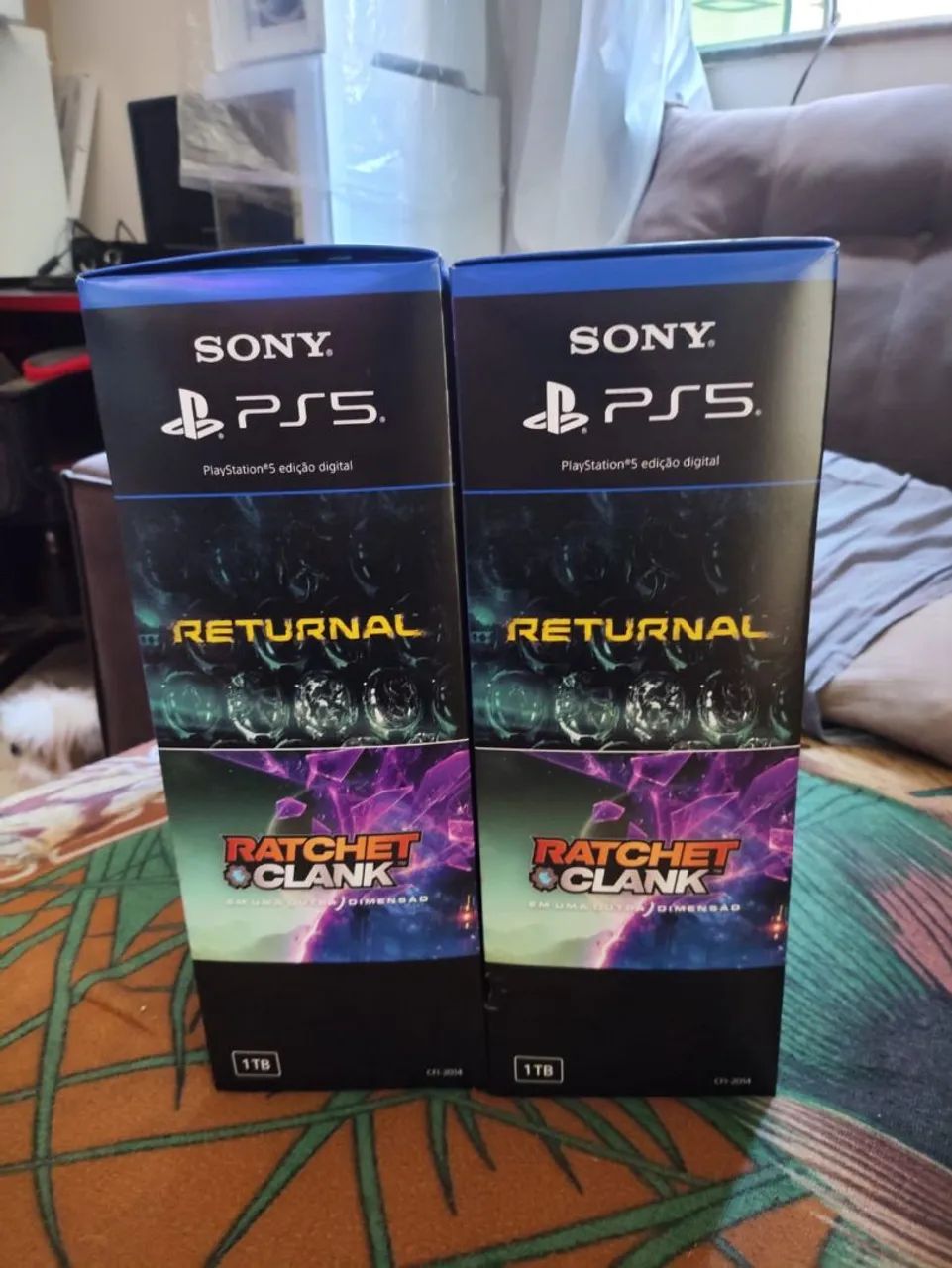 PS5 SLIM DIGITAL NOVO LACRADO 2 JOGOS PEGO PS4 COM VOLTA - Foto 3