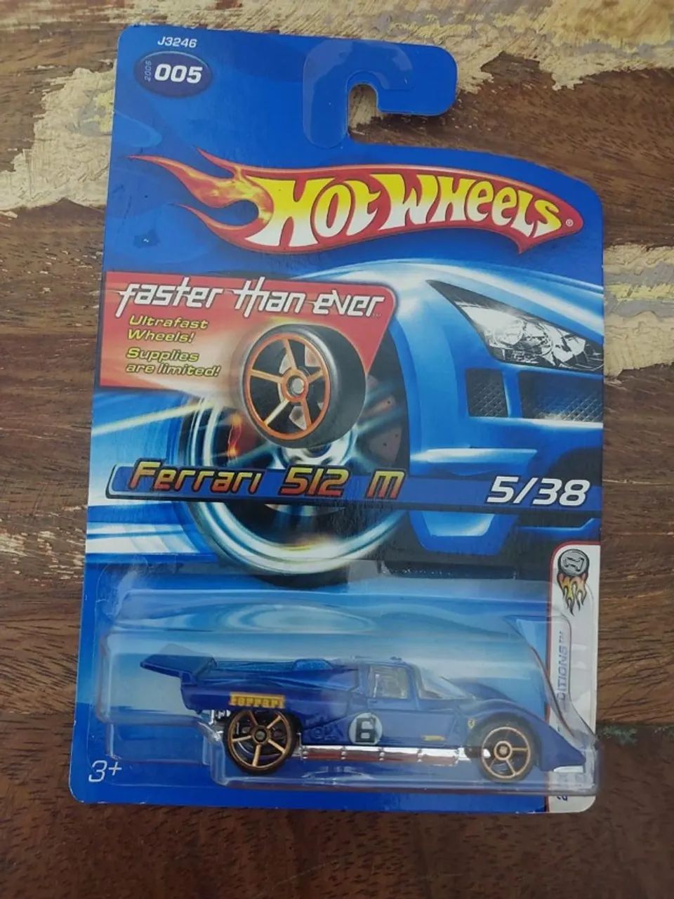 Hot Wheels Mainline Ferrari 512 M Azul - Foto 2