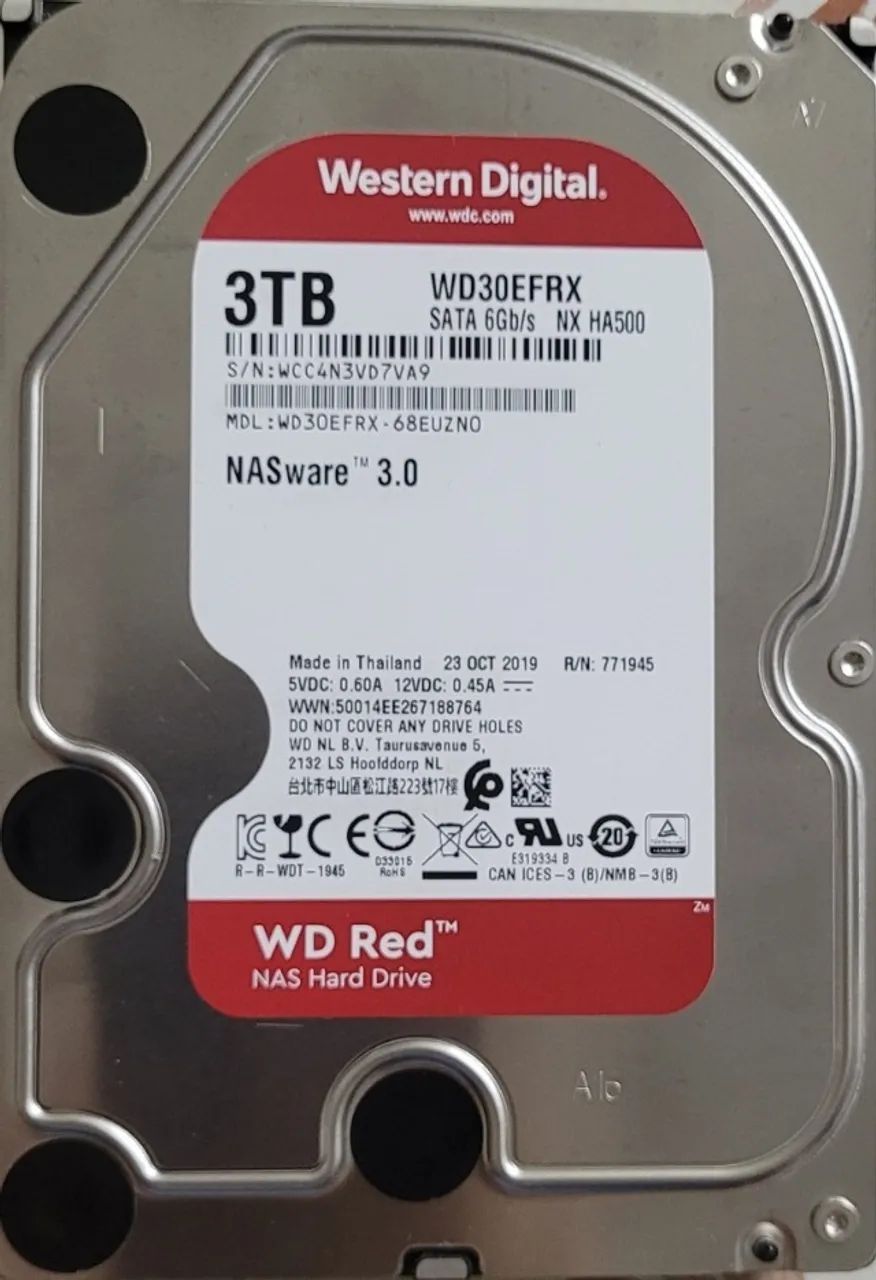 HD WESTERN DIGITAL RED 3TB NAS
