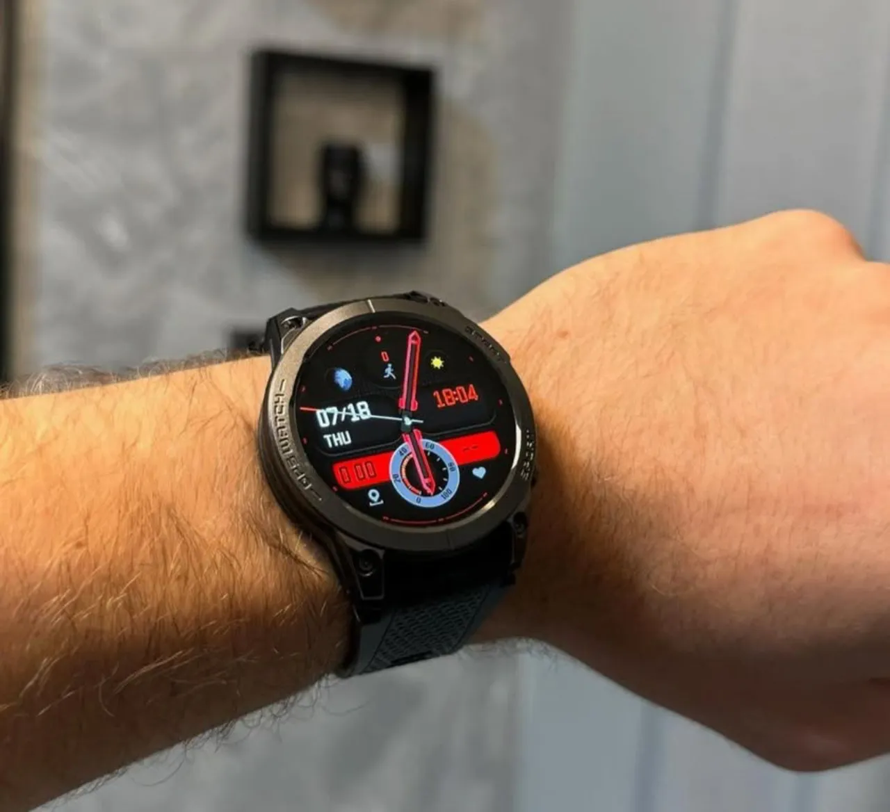 Smartwatch ZEBLAZE STRATOS 3 - AMOLED, GPS, Recebe Ligações + Entrega Grátis!