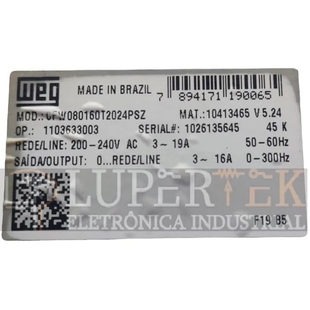  Inversor De Frequência - Cfw08 5cv - Foto 2