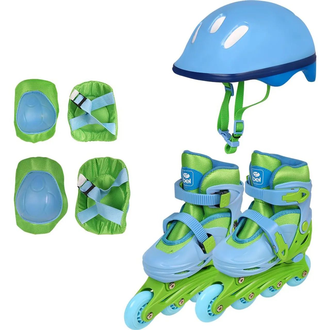 Patins 3 em 1Inline, Triline e Quadriline com Kit Proteção Ajustável Bel Novos