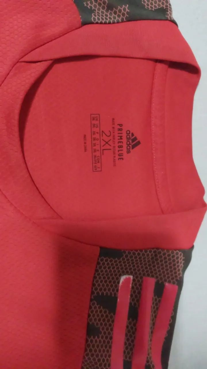 Camisa Flamengo Treino 2021 XGG - Adidas Original - Foto 2