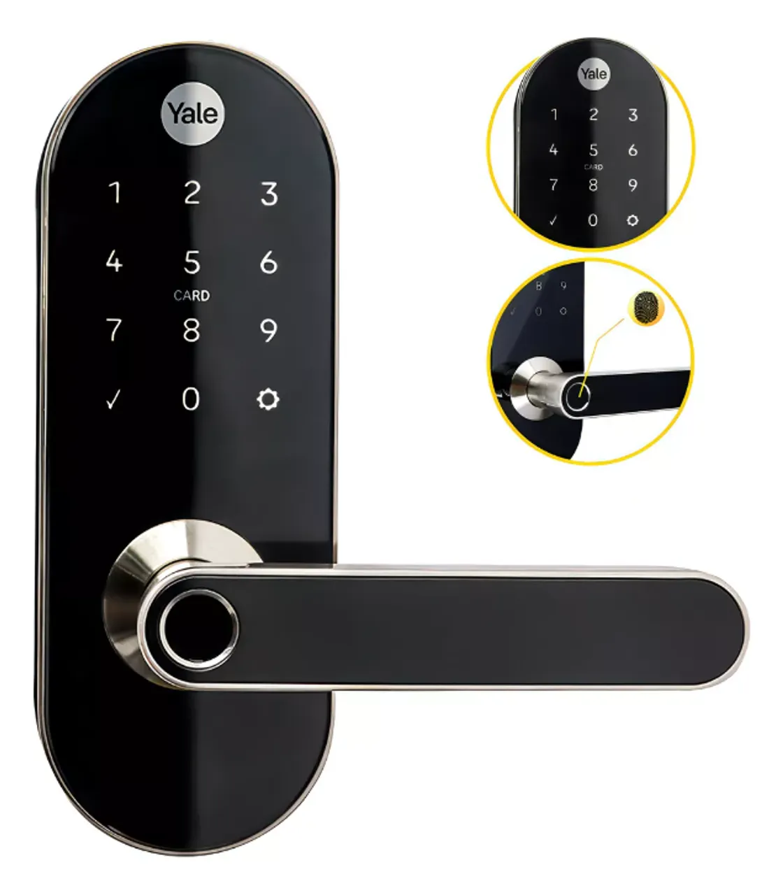 Fechadura Digital Eletronica Biometrica Wifi Zigbee + Hub Proteção IP55 Prova D' Água Novo