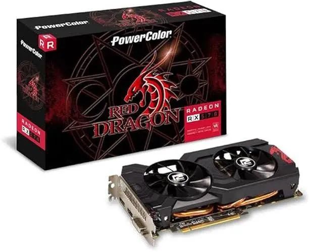 Placa de Vídeo PowerColor Radeon RX 570 Red Dragon