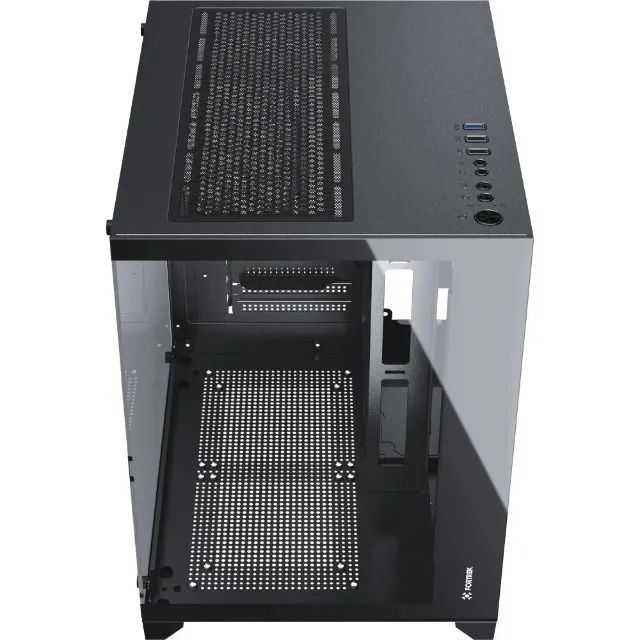 Gabinete Gamer Fortrek Clarity Preto Lateral Vidro Novo Loja Coimbra Computadores - Foto 4