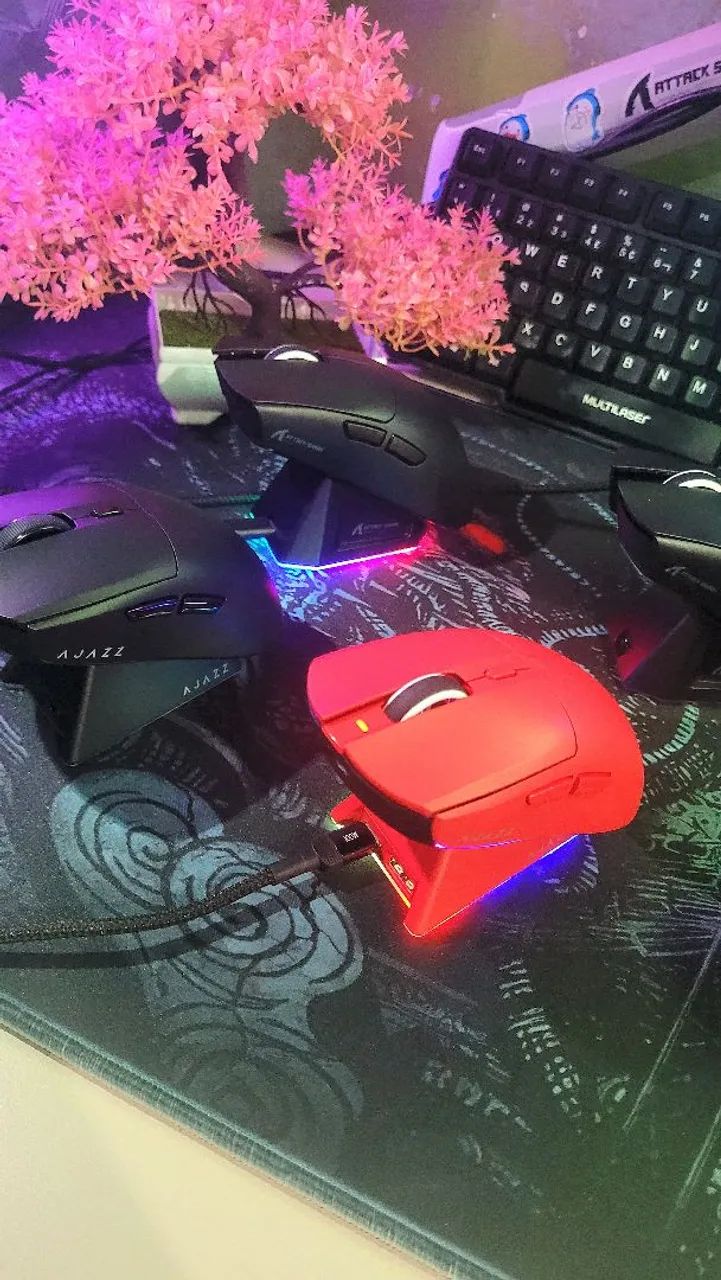 Vendo mouses sem fios novos (attack shark x11 e ajaaz)!! - Foto 2