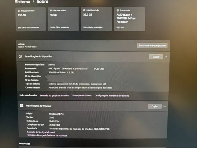 PC Gamer High-End | Ryzen 7 7800X3D + RX 7800 XT 16GB | 32GB DDR5 | SSD 1TB - Foto 5
