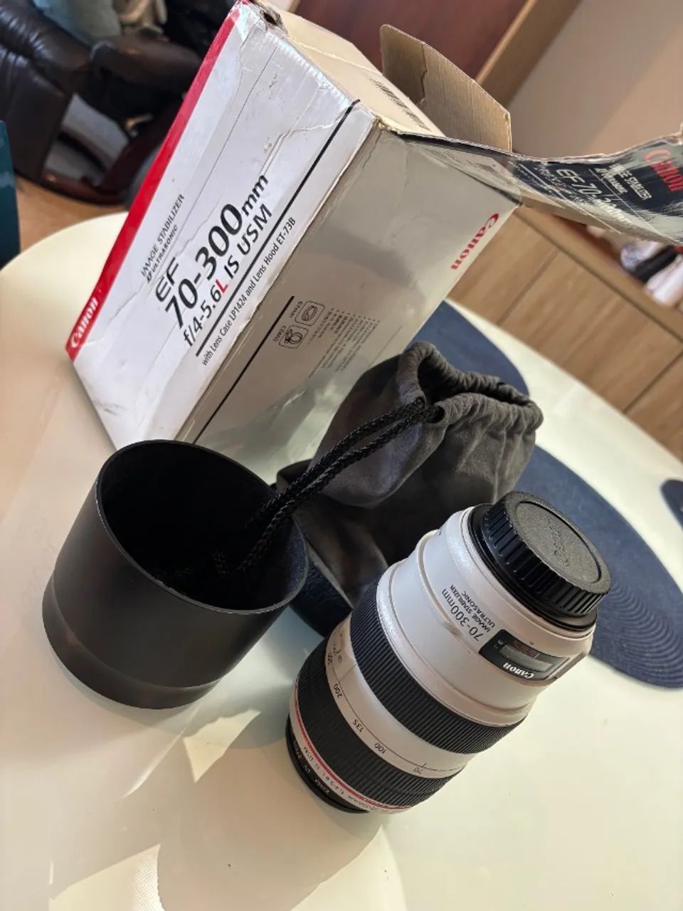 Lente Canon EF 70-300mm F/4-5.6L IS USM - Foto 4