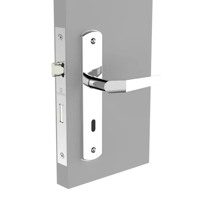 Fechadura Soprano para banheiro ESP26 Cromado Popline - Portas e