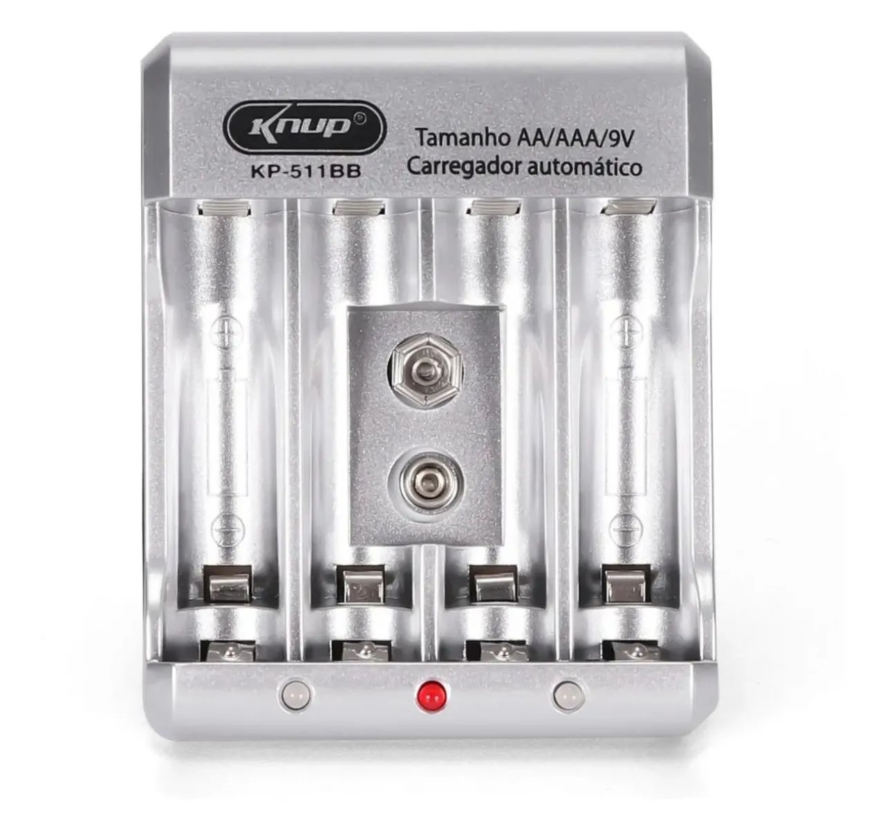 Carregador de Pilhas AA/AAA/9V Knup KP-511BB - Foto 5