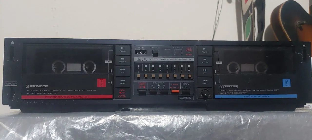 Leia ...Deck Duplo Cassette Pioneer CT-2200W