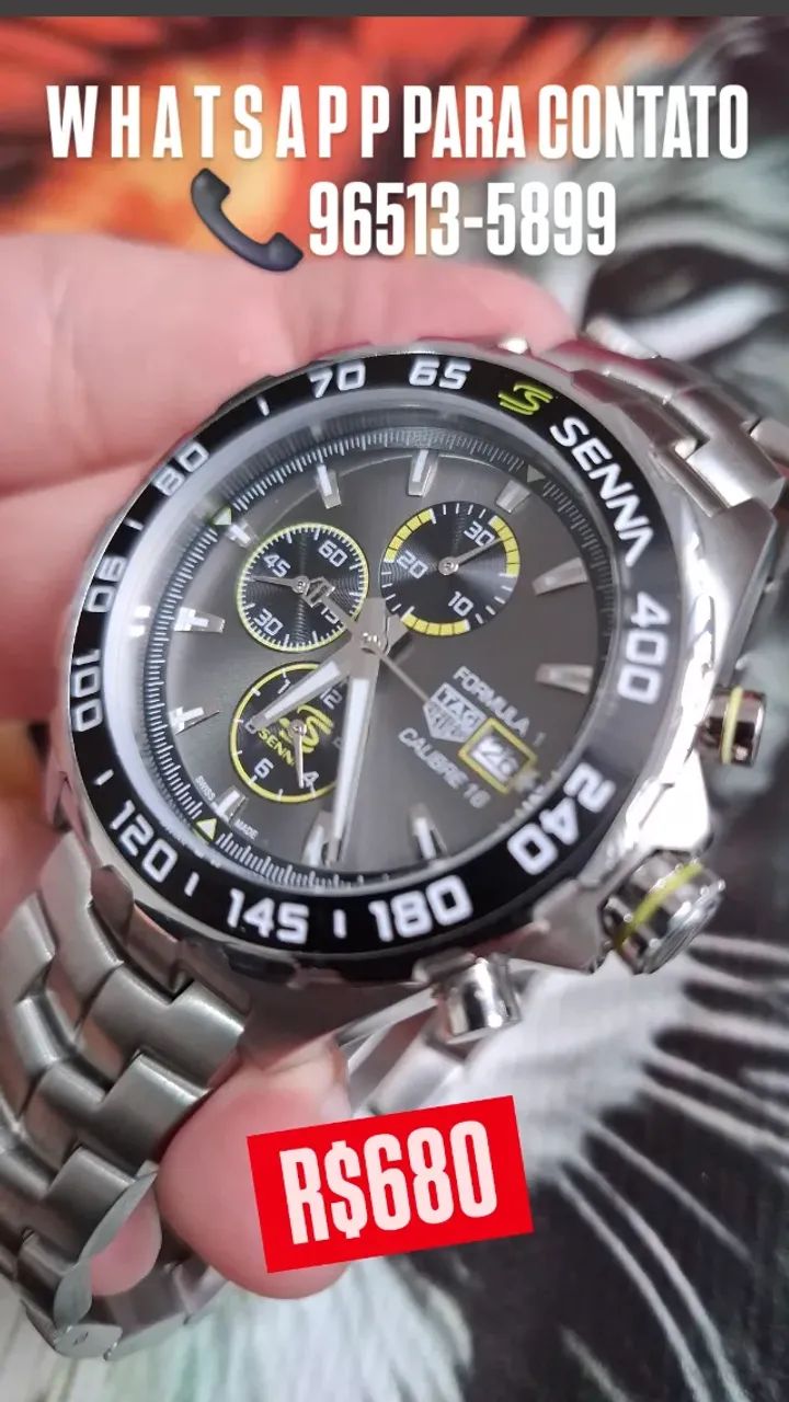 Relógio TAG HEUER FORMULA 1 MODELO SENNA _ MULTIFUNCIONAL  - Foto 5