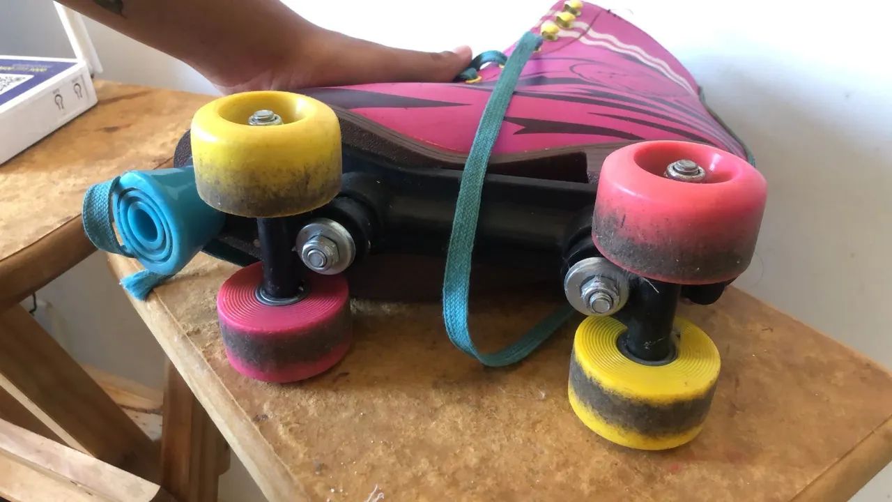 Patins Roller Quad Pink - Foto 5