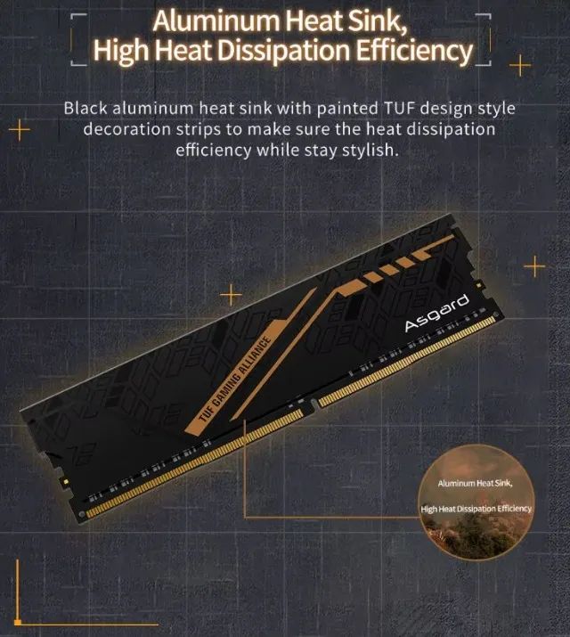 Memoria ram ddr4 Asgard Tuf Gaming 16x2 ( 32gigas ) 3200mhz CL 18  - Foto 3