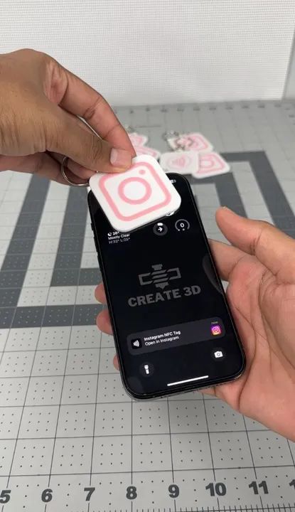 Chaveiros com NFC Tag pesonalizados social media - Foto 6