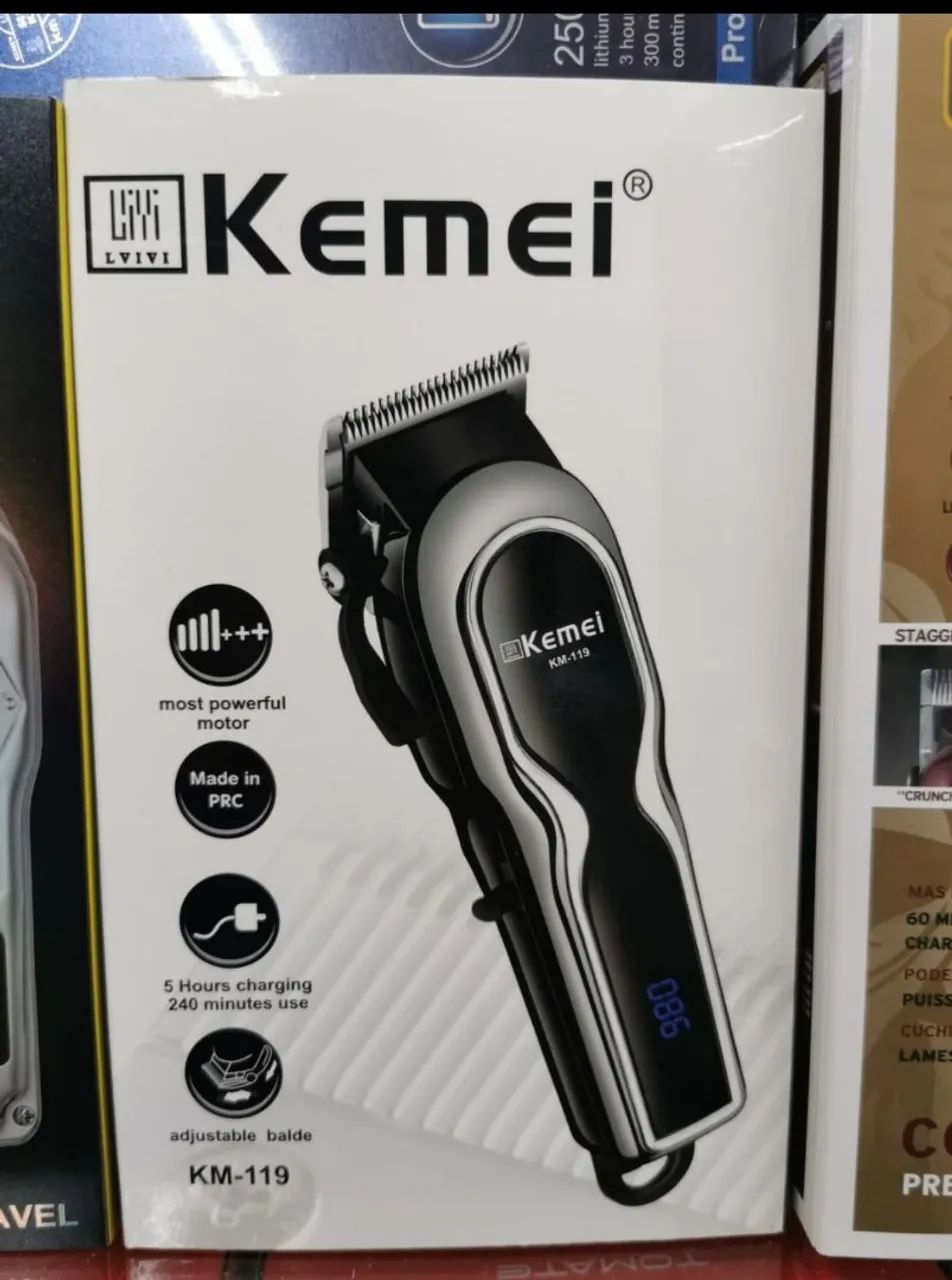 Máquina de Cortar Cabelo Kemei KM-119