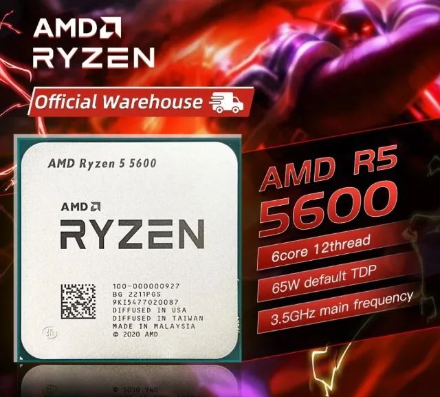 Ryzen 5 5600 - Pcie 4.0 - Processador AMD - Novo - Entregamos - Foto 4