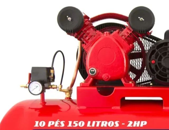 Compressor de ar média pressão 10 pcm 150 litros Chiaperini 10/150 RED - Foto 3