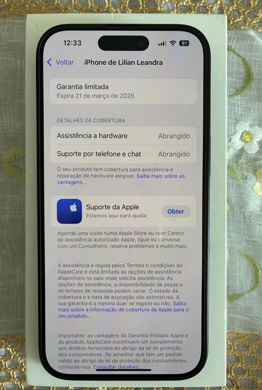 iPhone 15 128GB - Garantia Apple até 21/03/2026 - IMPECÁVEL  - Foto 3