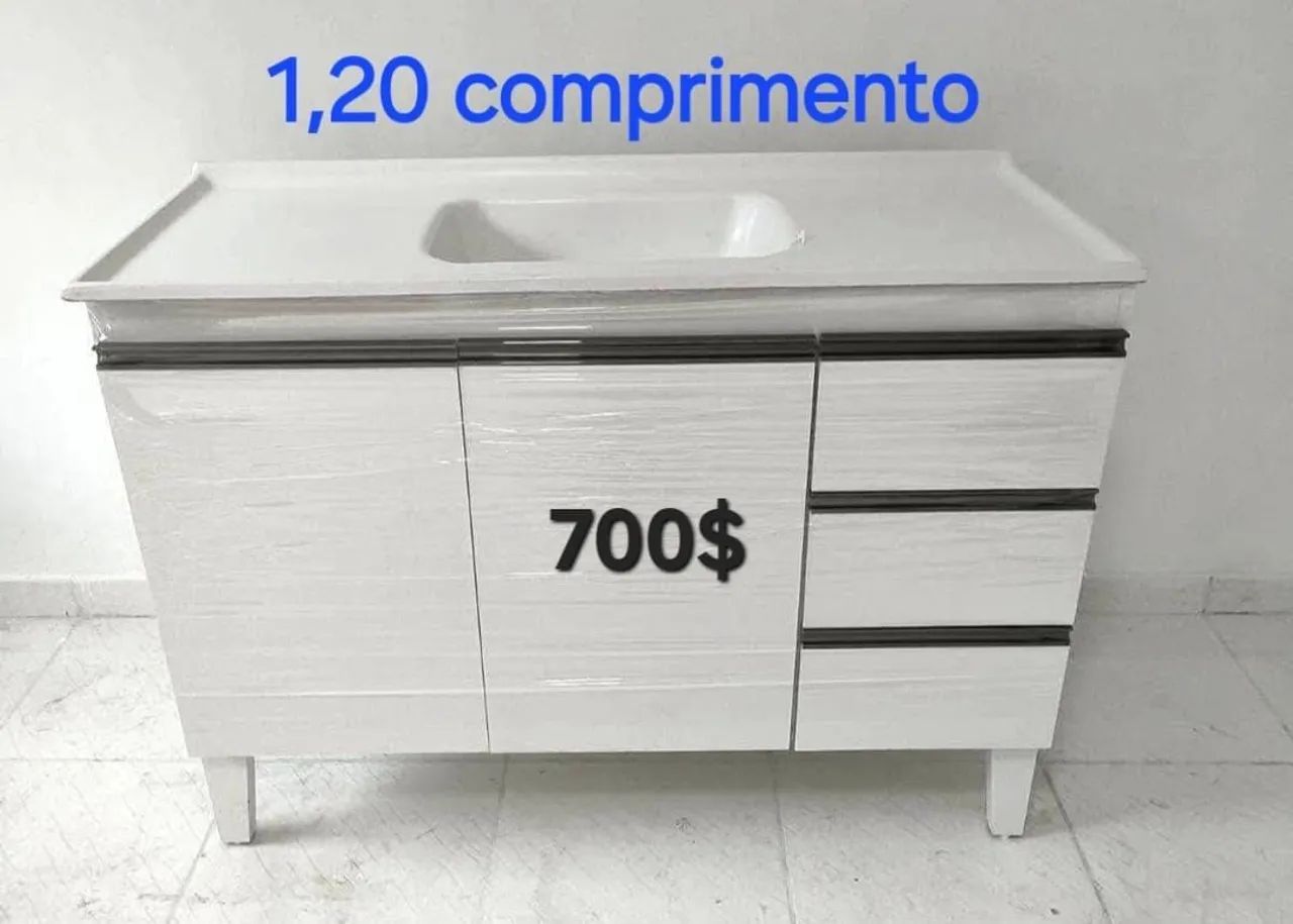 Balcão com pia de inox - Foto 3