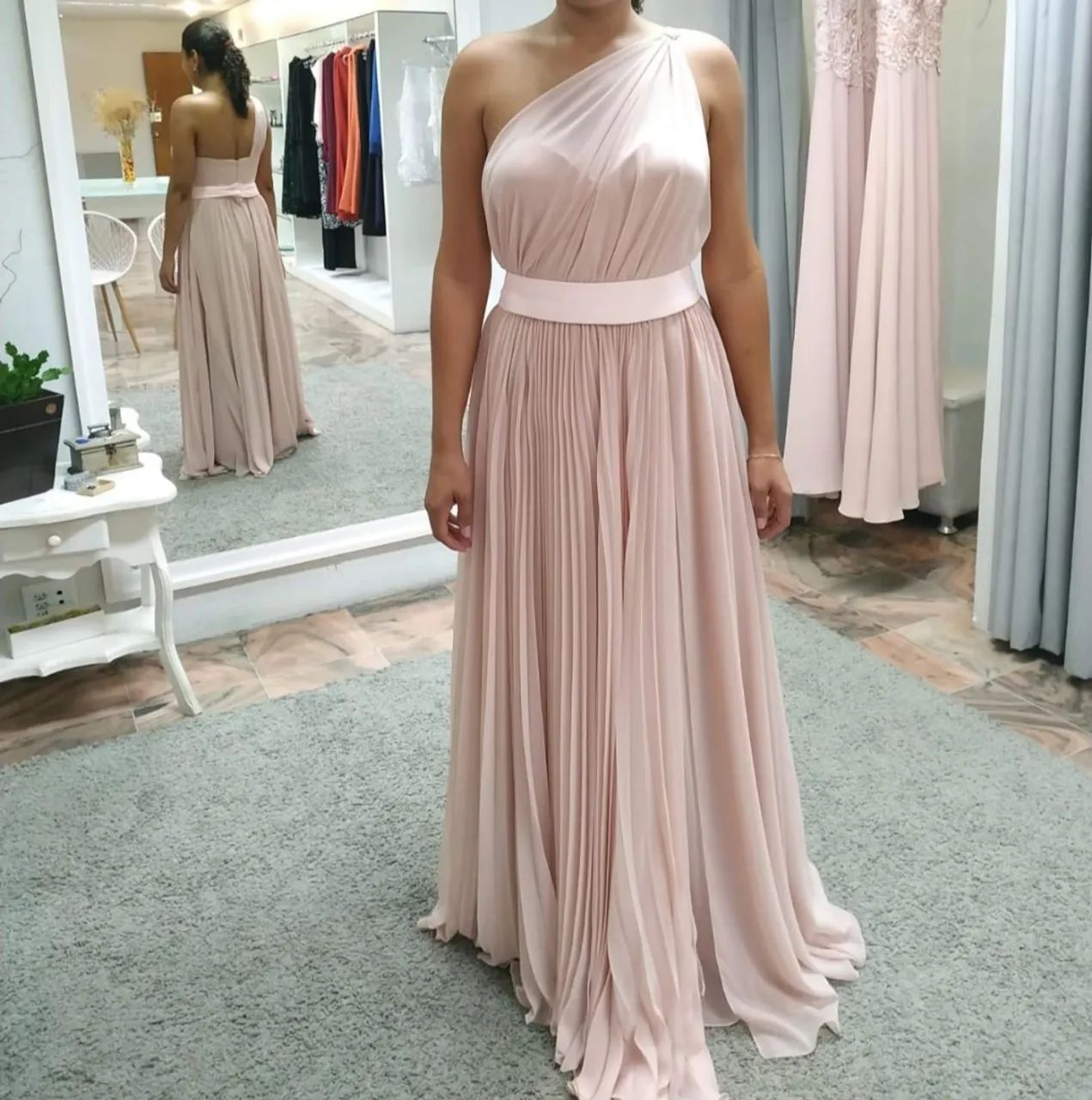 VESTIDO DE FESTA ROSA - Foto 2