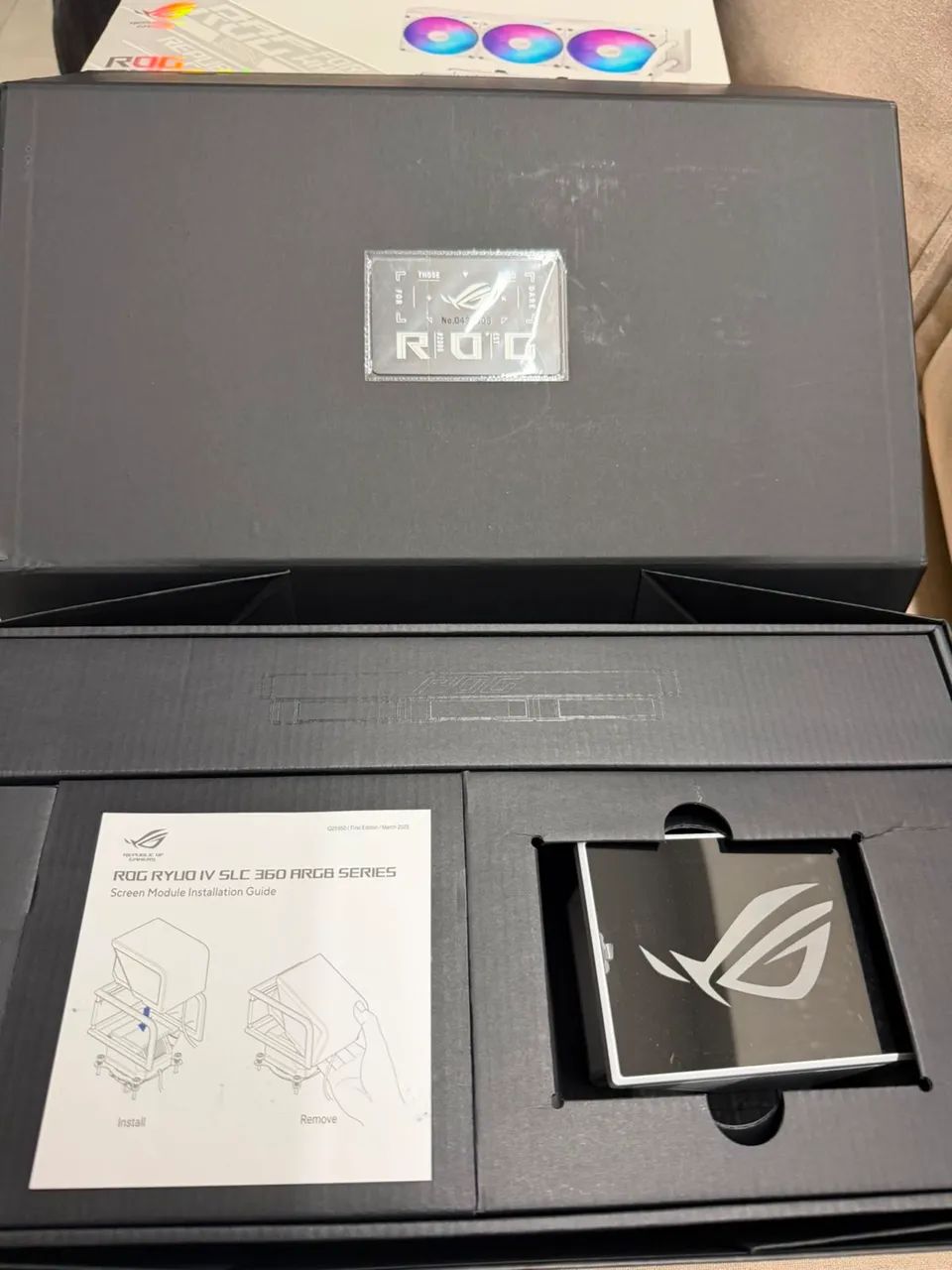 ASUS ROG Ryuo IV SLC 360 ARGB White (Tela Curva AMOLED) ? - Foto 3