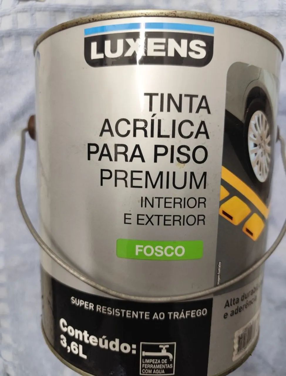 Tinta Acrilica para piso azul 3,6L