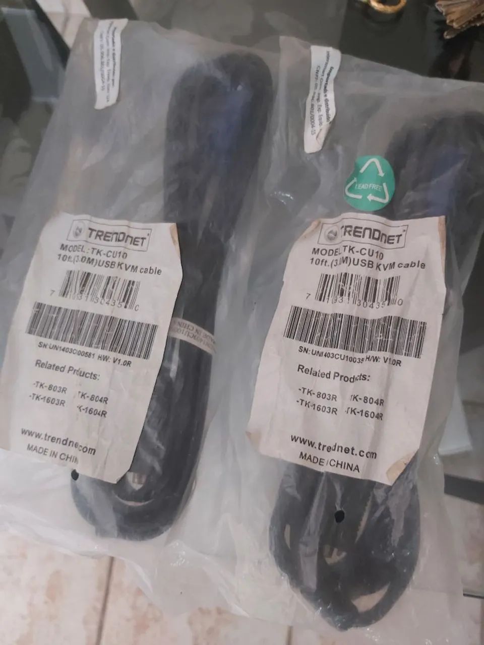 2 unidafes cabos dvr Tk_cu10 trendnet 10ft.30m usb kvm cable - Foto 2