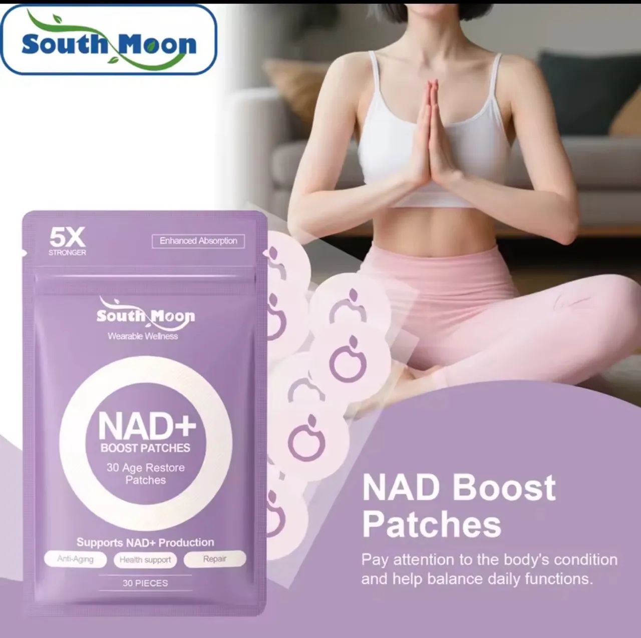 Adesivo corporal nas+ boost vitalidade - Foto 5