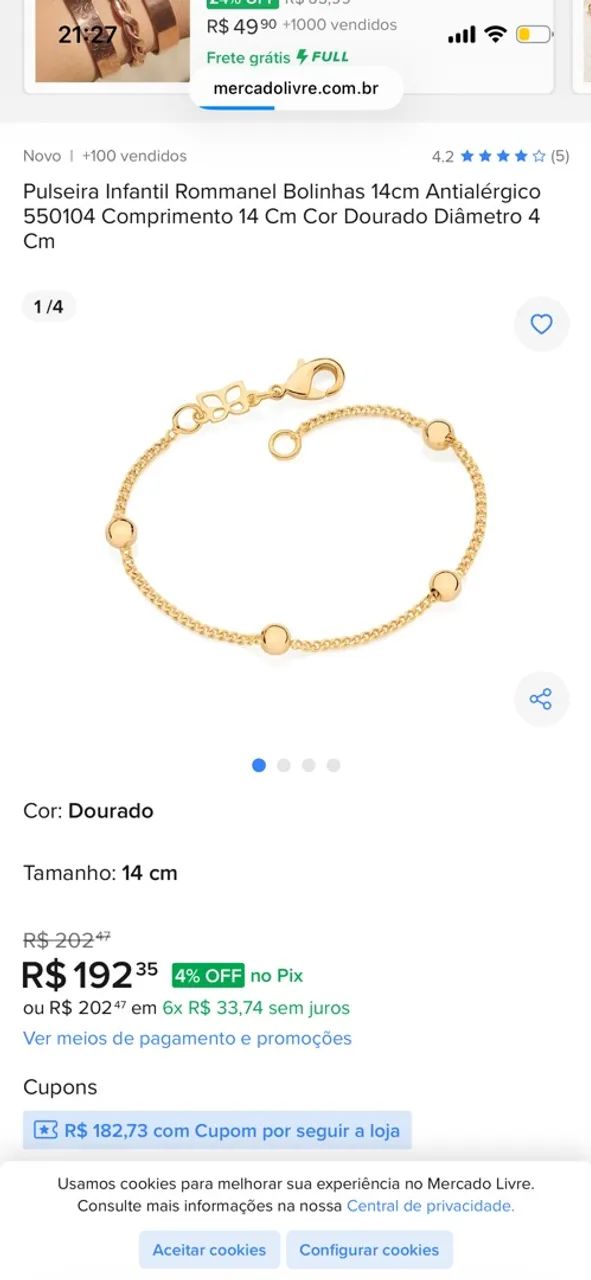 Pulseira Rommanel infantil  - Foto 2
