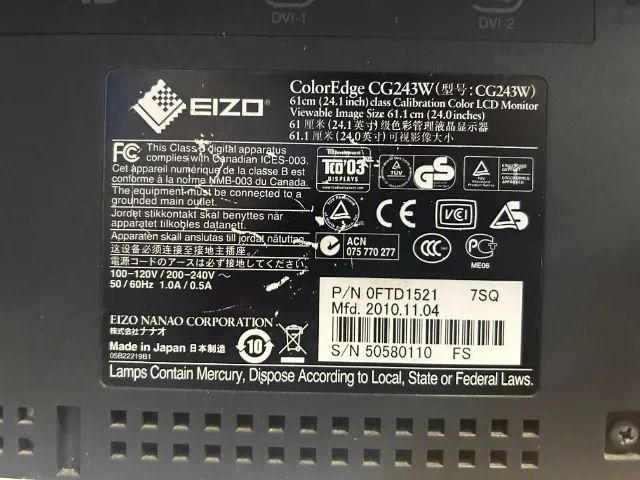 Monitor Eizo Coloredge Cg243w 24" - Foto 4
