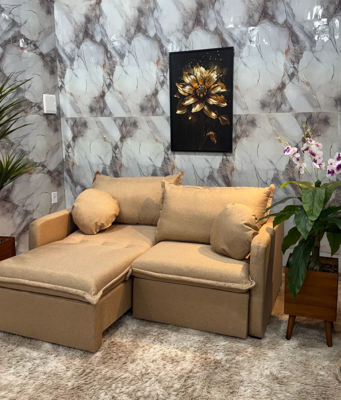 Promoção sofá cama última peça sem detalhes  - Foto 4