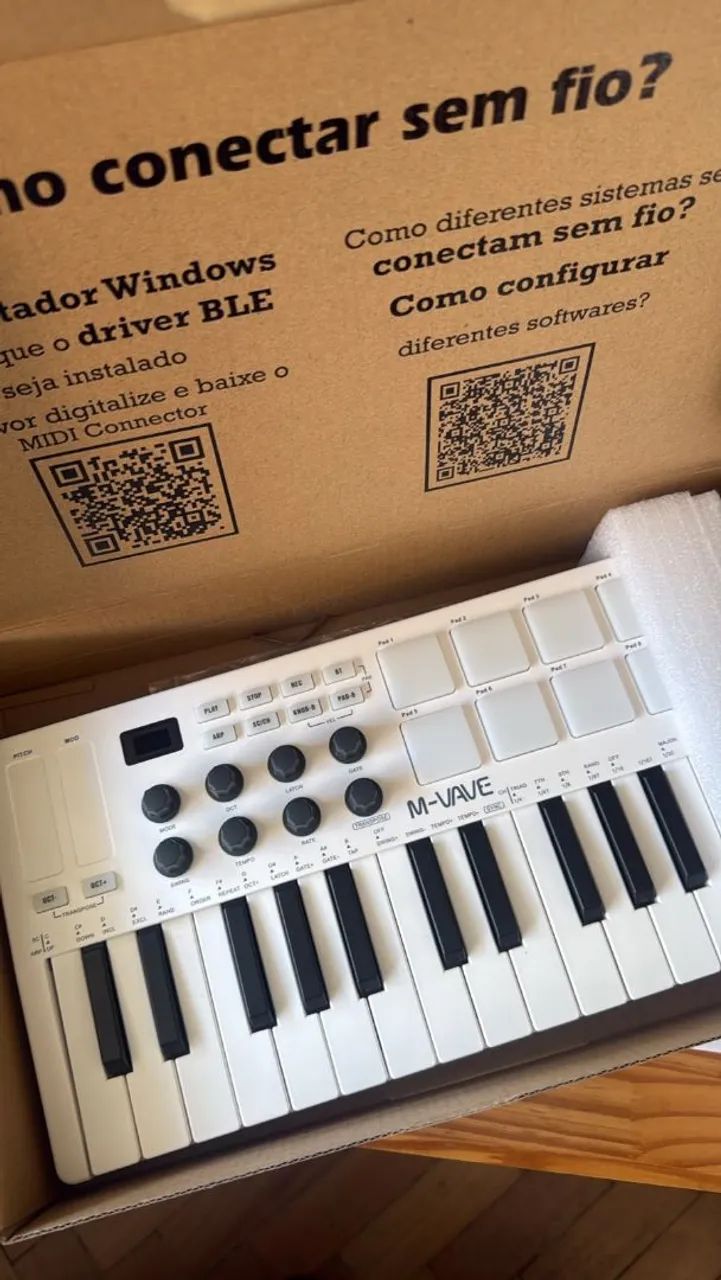 Controlador de teclado MIDI USB M-WAVE - Foto 2