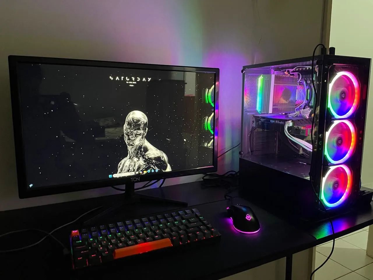 Setup completo roda tudo troco por ps5 - Foto 4