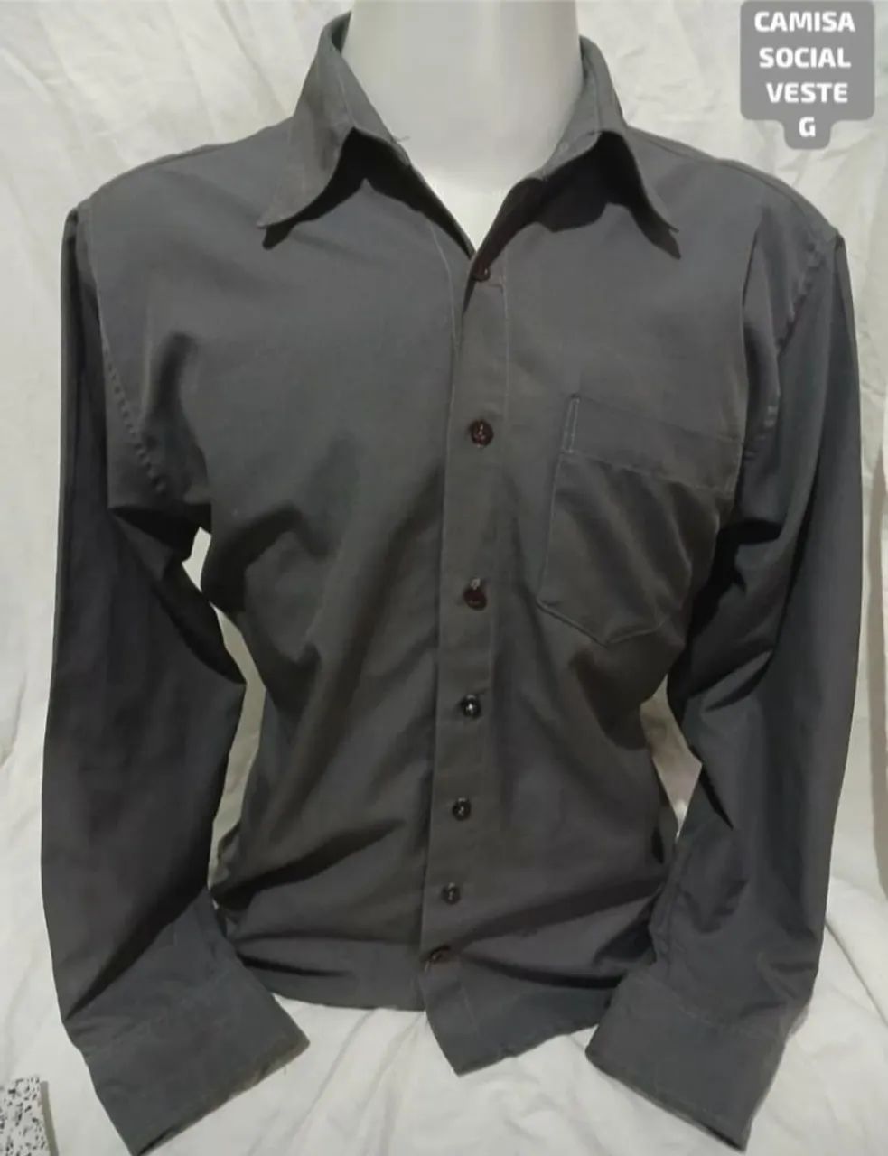 Camisa Social Masculina G - Foto 4